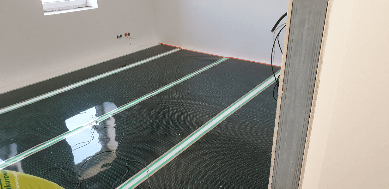 Podlahové vytápění podkrovní byt